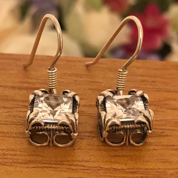 Silpada Sterling Silver Cubic Zirconia Uptown Earrings W0975 - Picture 6 of 16